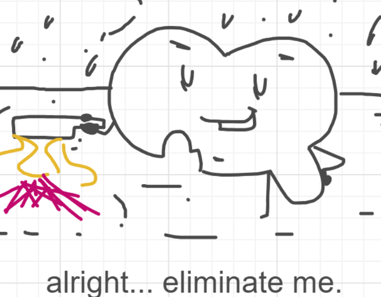 A panel from I've Been Everywhere, Man, episode nine of the Board Boards object show by Furretwalk/WalkingFurret.